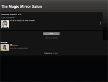Tablet Screenshot of melissasmagicmirror.blogspot.com