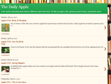 Tablet Screenshot of dailyapple.blogspot.com