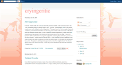 Desktop Screenshot of cryingcritic.blogspot.com