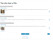Tablet Screenshot of lifeasafife.blogspot.com