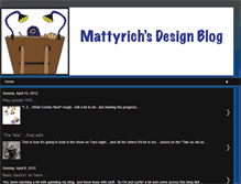 Tablet Screenshot of mattyrichsdesignblog.blogspot.com