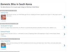 Tablet Screenshot of domesticblissinsouthkorea.blogspot.com