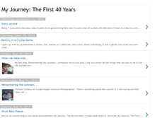 Tablet Screenshot of myjourneythefirst40years.blogspot.com