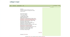 Desktop Screenshot of collegeinnepal.blogspot.com