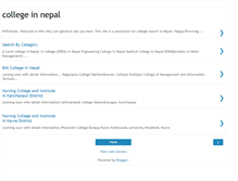 Tablet Screenshot of collegeinnepal.blogspot.com