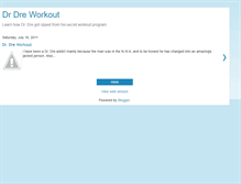 Tablet Screenshot of drdreworkout.blogspot.com