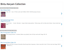 Tablet Screenshot of bintumaryamcollection.blogspot.com