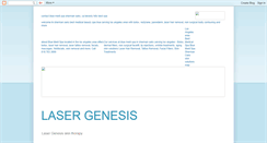 Desktop Screenshot of lasergenesis.blogspot.com