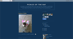 Desktop Screenshot of picklesoftheday.blogspot.com
