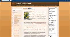 Desktop Screenshot of cuidadoconlaartritis.blogspot.com