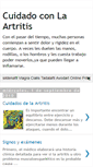 Mobile Screenshot of cuidadoconlaartritis.blogspot.com