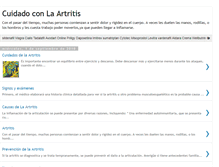 Tablet Screenshot of cuidadoconlaartritis.blogspot.com