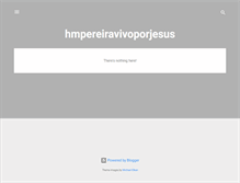 Tablet Screenshot of hmpereiravivoporjesus.blogspot.com