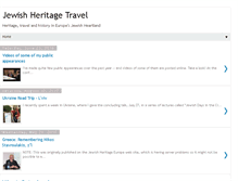 Tablet Screenshot of jewish-heritage-travel.blogspot.com