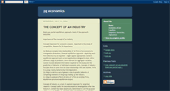 Desktop Screenshot of pgeconomics.blogspot.com