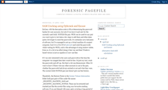 Desktop Screenshot of forensicpagefile.blogspot.com