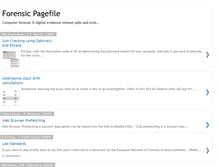Tablet Screenshot of forensicpagefile.blogspot.com