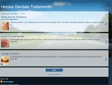 Tablet Screenshot of herpes-genitale-trattamento.blogspot.com