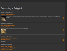 Tablet Screenshot of becomingapolyglotblog.blogspot.com