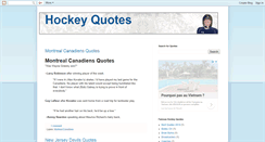 Desktop Screenshot of hockey-quotes.blogspot.com