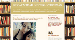 Desktop Screenshot of discapacidaddignidadtucuman.blogspot.com