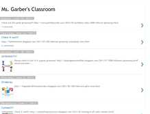 Tablet Screenshot of msgarbersclassroom.blogspot.com