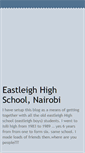 Mobile Screenshot of eastleighhighschool.blogspot.com