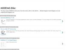 Tablet Screenshot of modenasbike.blogspot.com
