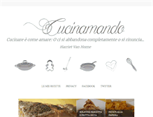 Tablet Screenshot of cucinamando.blogspot.com
