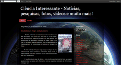 Desktop Screenshot of cienciainteressante.blogspot.com