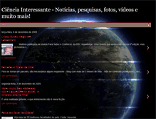 Tablet Screenshot of cienciainteressante.blogspot.com