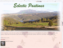 Tablet Screenshot of eclecticpastimes.blogspot.com