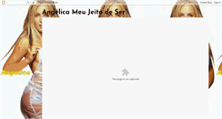 Desktop Screenshot of angelicameujeitodeser.blogspot.com