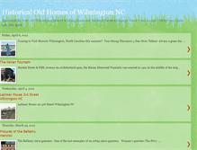 Tablet Screenshot of oldhomeofwilmingtonnc.blogspot.com