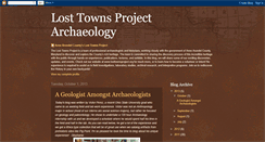 Desktop Screenshot of losttownsproject.blogspot.com