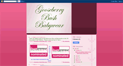 Desktop Screenshot of gooseberrybushbabywear.blogspot.com