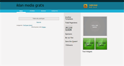 Desktop Screenshot of mediaiklangratis.blogspot.com