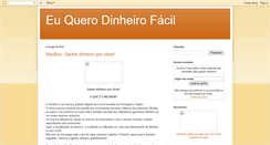 Desktop Screenshot of euquerodinheirofacil.blogspot.com