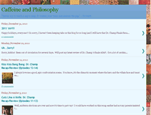 Tablet Screenshot of caffeineandphilosophy.blogspot.com