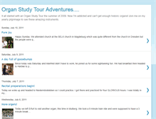 Tablet Screenshot of organstudytour09.blogspot.com