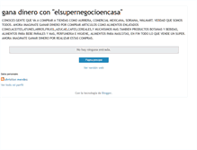 Tablet Screenshot of ganadineroconelsupernegocioencasa.blogspot.com