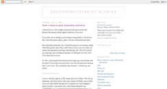 Desktop Screenshot of deconstructionistdiaries.blogspot.com