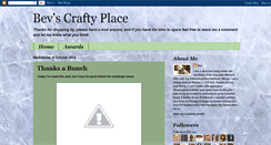 Desktop Screenshot of bevscraftyplace.blogspot.com