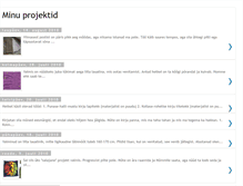 Tablet Screenshot of minuprojektid.blogspot.com