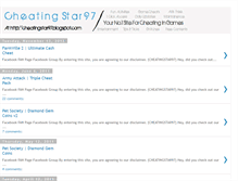 Tablet Screenshot of cheatingstar97.blogspot.com