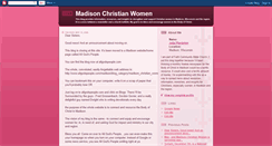 Desktop Screenshot of madisonchristianwomen.blogspot.com