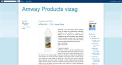 Desktop Screenshot of amwayproductvizag.blogspot.com