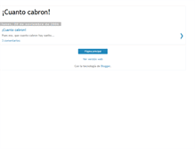 Tablet Screenshot of cuantocabron.blogspot.com