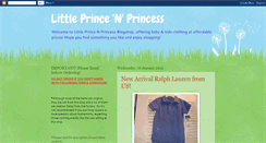 Desktop Screenshot of little-prince-n-princess.blogspot.com