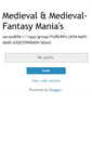 Mobile Screenshot of medievalfantasymanias.blogspot.com